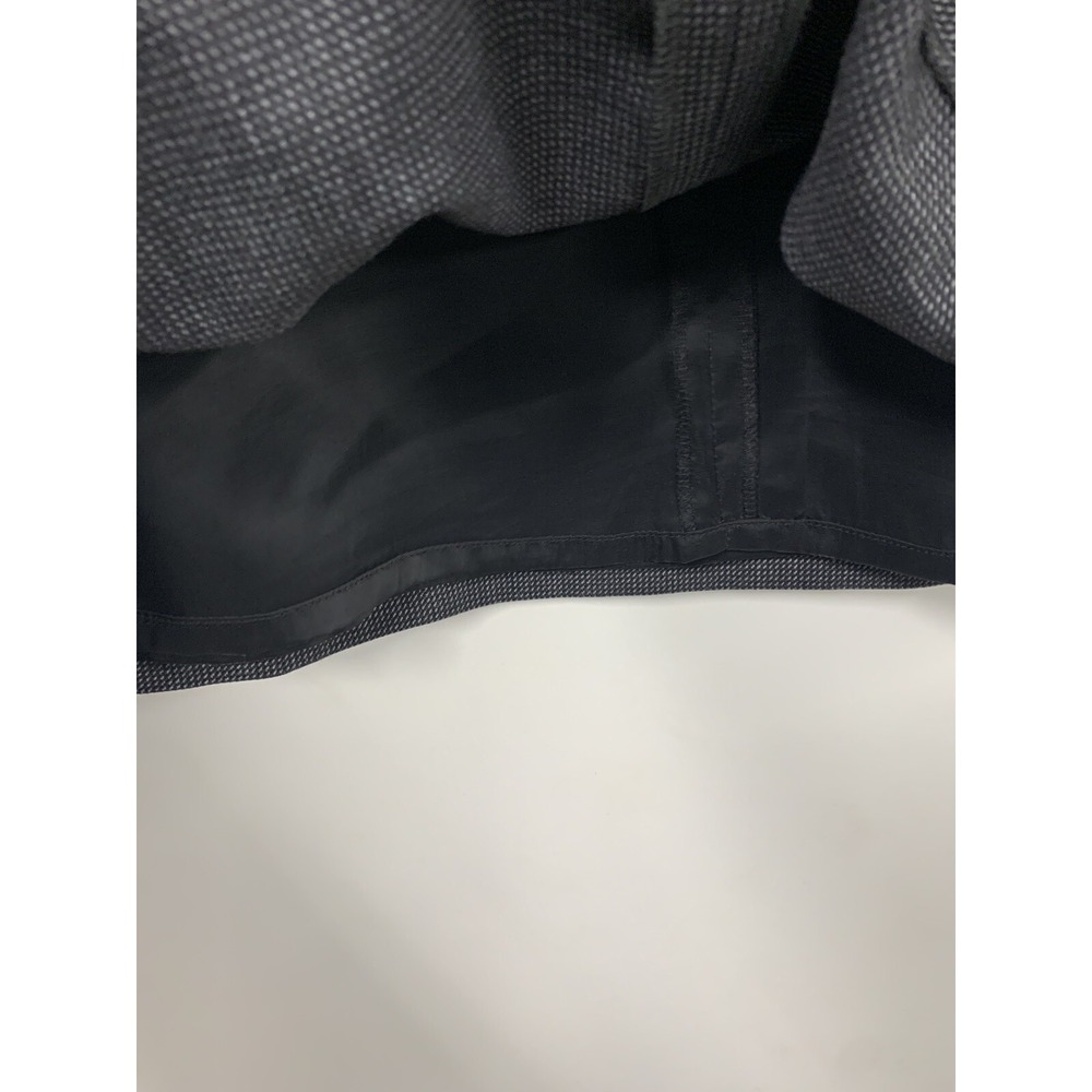 Theory Womens A Line Black Trim Gray Short Skirt With Pockets Size 8 - Picture 7 of 7